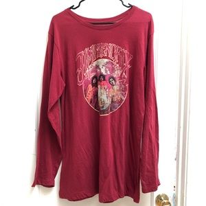 Jimi Hendrix longsleeve tshirt dress/oversized tee